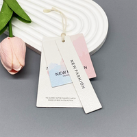 Étiquettes de vêtements personnalisées de haute qualité, rose, tendance, marque privée, écologiques, imprimées, dorées, en papier, étiquettes métalliques pour vêtements