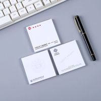 Professionnel pas cher personnalisé carré affaires bureau créatif 3x3 pouces papier adhésif notes autocollantes écriture bloc-notes avec Logo