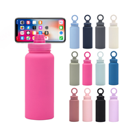Logo personnalisé 1L 32oz flacons à vide à double paroi bouteille d'eau isolée en acier inoxydable magnétique Magsafe sans BPA avec support pour téléphone