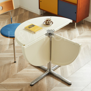 <span class=keywords><strong>Mesa</strong></span> de Comedor <span class=keywords><strong>Redonda</strong></span> Plegable Multifuncional Vintage, <span class=keywords><strong>Mesa</strong></span> PLANO Portátil que Ahorra Espacio para Espacios Pequeños, Hogar, Oficina, Uso en Exteriores - Product Image 5