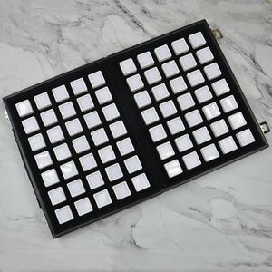 Joyero cuadrado transparente, Diamante desnudo, piedra preciosa, cuentas de Buda, manija de bolso de Color para exhibición de colección - Product Image 4