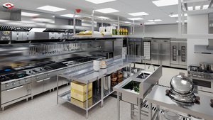 Juego de Equipo de Cocina Comercial de Acero Inoxidable GRACE, Ideal para Restaurantes de Comida Rápida, Cocinas Industriales y Servicios de Catering - Product Image 2