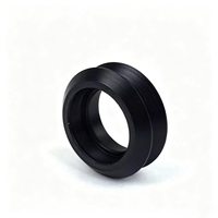 Roda V Slot Ganda Delrin POM Presisi Tinggi untuk Sistem Rel Linear Openbuilds V-Slot, Part Roda V CNC untuk Mesin Pertukangan Kayu