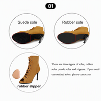 Nouvelles chaussures de danse latine montantes pour femmes, idéales pour l'extérieur, la salsa, le tango, et les chaussures à talons ouverts pour la danse de salon.