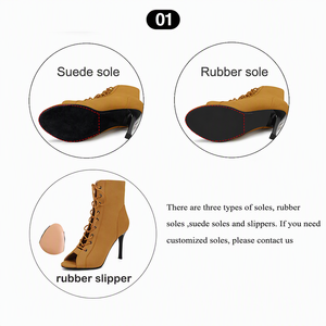 Nouvelles chaussures de danse latine montantes pour femmes, idéales pour l'extérieur, la salsa, le tango, et les chaussures à talons ouverts pour la danse de salon. - Product Image 3