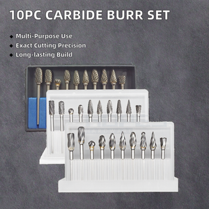 Công Nghiệp 10 cái tập tin quay Mài bit thiết lập tungsten <span class=keywords><strong>carbide</strong></span> burr 3 mét Shank 4 5 6 mét cắt đường kính duy nhất đôi răng cắt - Product Image 3
