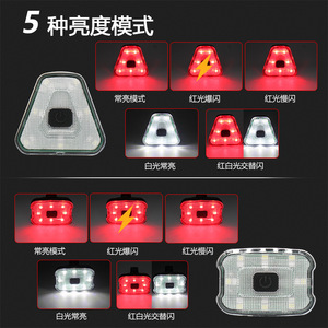 De Nuan <b>Bicycle</b> Rear <b>Light</b> Led Rechargeable IpX4 Flash Cycling Tail <b>Light</b> With Type C Charging - Product Image 3