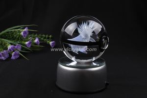 Nuevo Estilo, Cristal <span class=keywords><strong>Typhlosion</strong></span> K9 de 50 mm, Tallado con Láser, Bola de Juguete de Moda para Niños, para Regalo o Recuerdo - Product Image 3