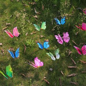 Wholesale Butterflies Garden Yard Planter Colorful Whimsical Butterfly Stakes <b>Outdoor</b> Decor Flower Pots Decoration - Product Image 2