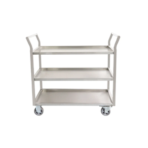 High-quality Stainless Steel <strong>Trolley</strong> with Multi-<strong>layer</strong> Shelves and Brakeable Wheels, Suitable for <strong>Hospitals</strong> - Product Image 3