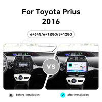 MOOKAKA Layar Radio 11.5 Inci untuk Toyota Prius 2016 Android 15 GPS Navigasi Stereo Layar CarPlay Android Auto LHD&RHD