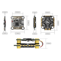 Contrôleur de vol SpeedyBee F405 V5 OX32 55A Stack 30.5x30.5mm 4-en-1 ESC 3-6S Lipo Betaflight pour drone de course FPV