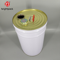 Tambores metálicos de 20-25L con tapas de boquilla Tambores de cabeza apretados cerrados Tambores metálicos para aceites lubricantes