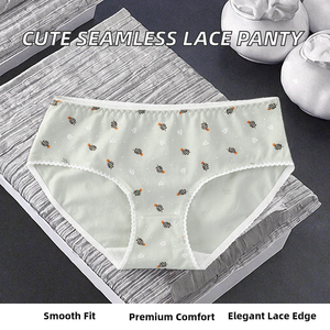 กางเกงชั้นในผู้หญิงโพลีเอไมด์เอวกลาง ทรงสูง ไร้ตะเข็บ ใส่ได้ทุกวัน คุณภาพสูง - Product Image 2
