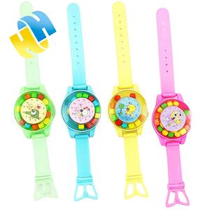 بيع بالجملة حلويات كرتون الحلال على شكل ساعة لعبة مختلطة بنكهة الفواكه قرص مضغوط حلوى 2 في 1 للأطفال OEM - Product Image 3