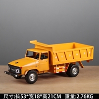 Simulation de l'ancien modèle de véhicule d'ingénierie de camion de transport Jiefang CA141 Pièces de collection artisanales vintage