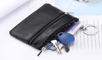 Boshiho Mini Zip Around Wrist Bag Sac à main et étui en cuir véritable avec style tendance