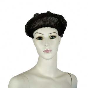 Penutup Kepala Nilon Jaring Rambut Sekali Pakai Topi Bukan Tenunan Rambut Palsu Topi Lubang Grosir Pabrik Jaring Rambut Nilon Warna Hitam - Product Image 2