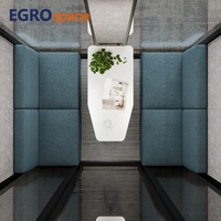 Cabine de réunion intérieure préfabriquée commerciale moderne EGROspace – Cabines insonorisées mobiles pour discussion et isolation sonore – Pod de bureau silencieux