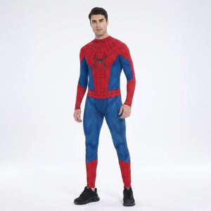 Costume da Supereroe con Motivo L, Tuta <span class=keywords><strong>Spider</strong></span>-<span class=keywords><strong>Man</strong></span> per Cosplay, Halloween, Carnevale, Eventi, Spettacoli, Feste, in Tessuto Elasticizzato - Product Image 1