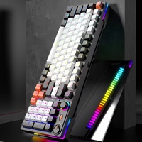 Vendeur chaud 95 touches clavier sans fil filaire échange à chaud clavier mécanique rétro-éclairé pour ordinateur