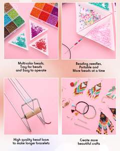 ערכת החרוזים 24000 יח 'זכוכית חרוזי זרעי צמידים תכשיטים עגיל הכנת כלים מתנות למבוגרים צפצוף צנוד ציוד - Product Image 5