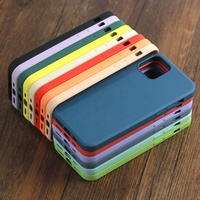 Coque de téléphone en silicone liquide rose, bleue, noire antichoc pour iPhone 17, 16, 15, 14, 13, Xr – Étui souple en silicone noir pour smartphone – Vente en gros