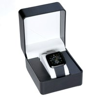 Boîte à bijoux en cuir PU personnalisée, emballage pour montres, boîte de rangement, coffret cadeau avec logo pour les boutiques de détail et les magasins de cadeaux