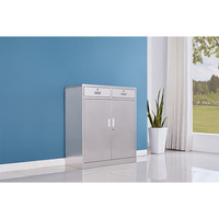 Hyxion Armoires de cuisine américaines au design moderne et luxueux en acier inoxydable