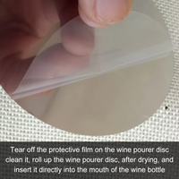 Verseur à vin en aluminium de qualité supérieure avec disque de versement réutilisable et entonnoir pour un versement sans fuite des bouteilles