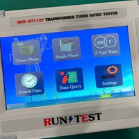 Testeur de transformateur portable automatique TTR, mesureur de rapport de bobinage triphasé et monophasé pour tests sur site