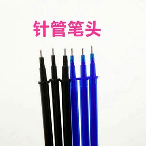 Recambio de Bolígrafo de Gel de Plástico con Punta de Aguja de 0.5mm, Azul y Negro, Borrable y Resistente al Calor, en Empaque a Granel para Estudiantes y Uso en Oficina - Product Image 3