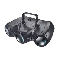 Lumière intégrée à trois yeux LED pour KTV, bar, fête et effets de scène, lampe torche 30W, commande vocale, laser rouge et vert DMX512