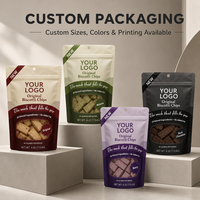 Sachet Doypack Personnalisé Imprimé Qualité Alimentaire avec Fenêtre et Fermeture Éclair pour Emballage de Snacks et Noix