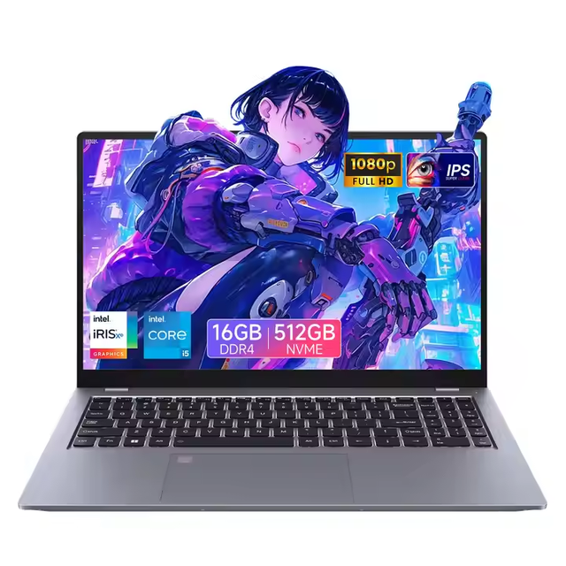Brand New 15.6 Inch Intel I5 12th Generation Win11 16GB RAM 512GB ROM DDR4 Laptop for Study