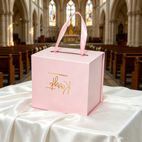 Cajas para Coronas de Concurso, Cajas Personalizadas Coloridas con Cierre, Cajas de Regalo Rígidas con Asa, Estampado Dorado, Impresión de Logotipo CYMK