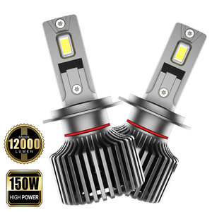 Ampoules LED <span class=keywords><strong>H7</strong></span> A8F à éclairage avant 150W 12000Lm 6500K 9-63V, design exclusif et privé, pour projets de marques OEM et de marques à étiquette privée - Product Image 1