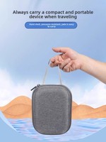 Personnalisation exclusive - Étui portable imperméable gris moderne minimaliste en EVA avec couvercle rabattable pour tensiomètre