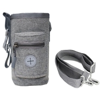 Pochette portable d'entraînement pour animaux de compagnie avec distributeur de sacs à crottes Sac de friandises portable pour chiot ou chaton Entraînement en plein air et voyage