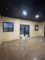 Porte française à double battant en aluminium à rupture de pont thermique, verre trempé, étanche, personnalisée, de luxe contemporain, pour patio de villa