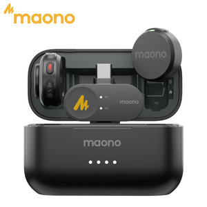Maono Sóng T5 Không Dây Lavalier <span class=keywords><strong>Microphone</strong></span> Chuyên Nghiệp Podcasting Ghi Âm Vlogging Cho Máy Ảnh PC Máy Tính Xách Tay Điện Thoại - Product Image 4