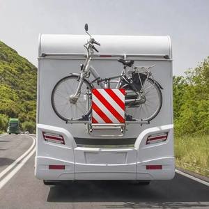 Panneau d'avertissement Italie Porte-vélos 50 x 50 cm en aluminium – Utilisé pour vélos, <span class=keywords><strong>camping</strong></span>-cars, caravanes (Italie, <span class=keywords><strong>Espagne</strong></span>) - Product Image 3
