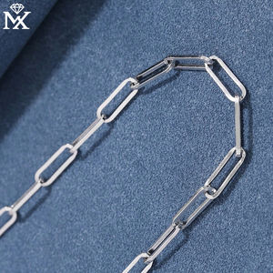 Chaîne cubaine Hip Hop 4mm collier en corde en argent sterling 925 bijoux plaqués <span class=keywords><strong>or</strong></span> unisexe, collier <span class=keywords><strong>de</strong></span> bijoux à chaîne <span class=keywords><strong>de</strong></span> qualité supérieure - Product Image 4