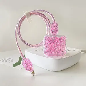 Cho iPhone 15/14/13 18W 20W Gốc Sạc Cáp Bảo Vệ Điện Thoại Di Động Phụ Kiện Cuộn Xoắn Ốc USB Dữ Liệu Cáp Bảo Vệ - Product Image 1