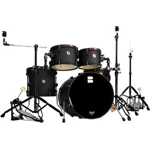 Juego completo profesional Beatello, batería silenciosa acústica, instrumentos de percusión negros para adultos, juego completo de silencio - Product Image 2