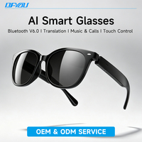 Lunettes Intelligentes IA Personnalisées en Gros H06 avec Traduction en Temps Réel, Assistant Vocal, Lecteur de Musique, Appels Téléphoniques et Recharge Magnétique