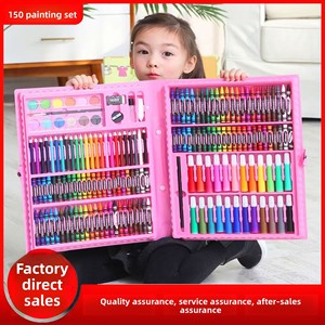 Trẻ Em Của 150 Mảnh Nhựa Paintbrush Hộp Quà Tặng Cho Trẻ Em & Sinh Viên Màu Nước Bút Nghệ Thuật Vẽ Thiết Lập Học Tập Văn Phòng Phẩm - Product Image 4