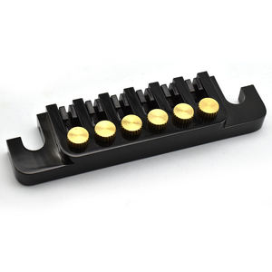 Wholesale gold-Black-Silver Reversible <b>Wrap</b> Around LP electric Guitar Bridge Tailpiece - Stop Tailpiece Saddle - Product Image 2