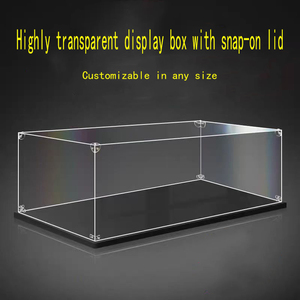 Vitrine acrylique personnalisée pour collection boîte de présentation transparente en <span class=keywords><strong>forme</strong></span> de rectangle pour poupée modèle de figurine <span class=keywords><strong>Lego</strong></span> assemblée en usine - Product Image 3