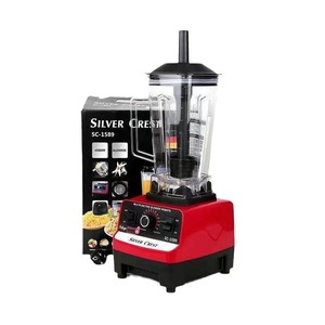 Licuadora Silver Crest de 4500W y 1.5L, procesador de alimentos multifuncional, máquina para hacer leche de soja, eléctrica, roja - Product Image 1